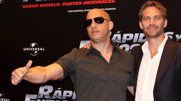 Vin Diesel mit Paul Walker auf einem Foto aus dem Jahr 2009