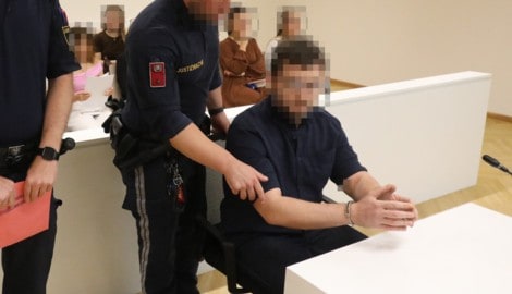 Der Salzburger bei seinem Prozess in Wien.