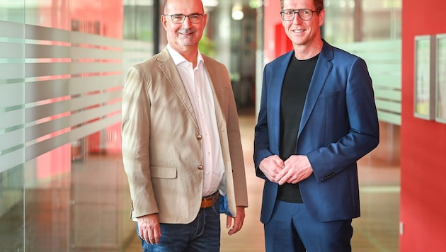 Nilly Nail mit Martin Dechant, Aufsichtsratsvorsitzender der Messe Dornbirn.