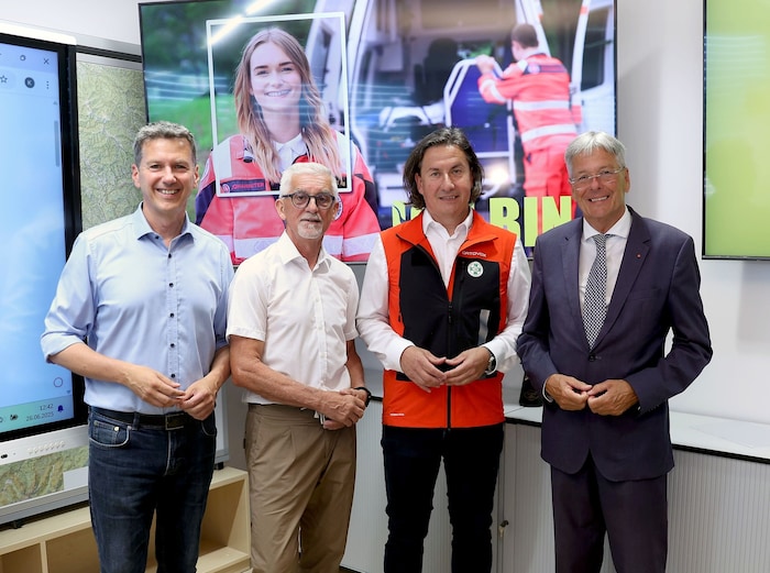 Fellner, Gitschthaler, Gütler und Kaiser eröffneten das neue Freiwilligenzentrum Kärnten.