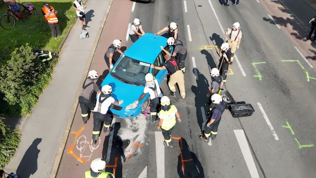 Die Unfallstelle in Höchst.