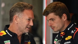 Christian Horner (links) will auch künftig auf die Dienste von Max Verstappen bauen können. 