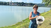 Heidi Schöppl fischte sieben Kilo Nägel bei der Stiege aus der Donau.