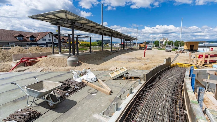 Der Bahnhof Raaba ist derzeit eine Großbaustelle.