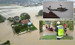 „Land unter“ hieß es in NÖ im September. Im Kampf gegen die Fluten Feuerwehrchef Fahrafellner ...