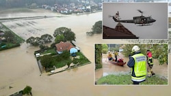 „Land unter“ hieß es in NÖ im September. Im Kampf gegen die Fluten Feuerwehrchef Fahrafellner ...