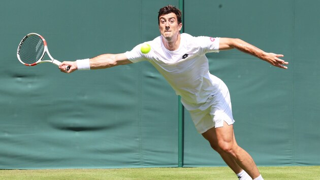 Tennis-Ass Sebastian Ofner steht beim Grand-Slam-Turnier in Wimbledon in Runde zwei.