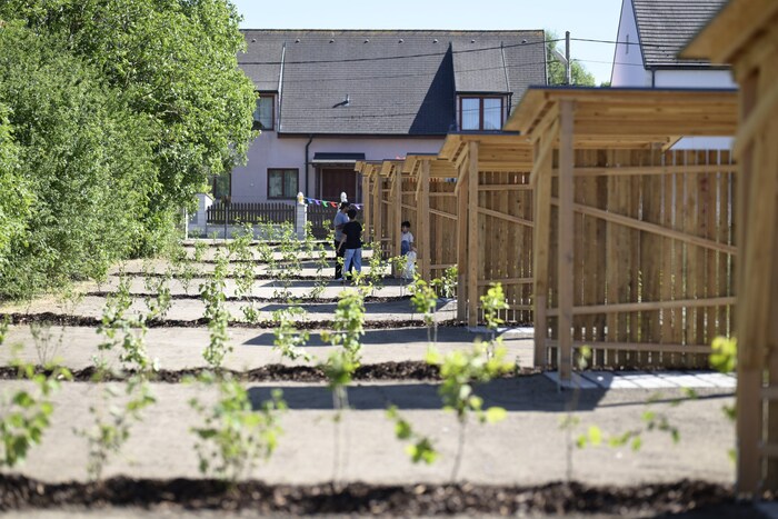 Noch warten die Flächen auf grüne Daumen. Spätestens im nächsten Frühjahr soll hier aber alles ...