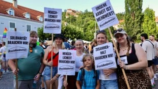 Am 1. Juli fand eine große Demonstration gegen Sozialkürzungen in Graz statt. 