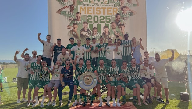 Die Meisterfeier hat sich Henndorf redlich verdient.