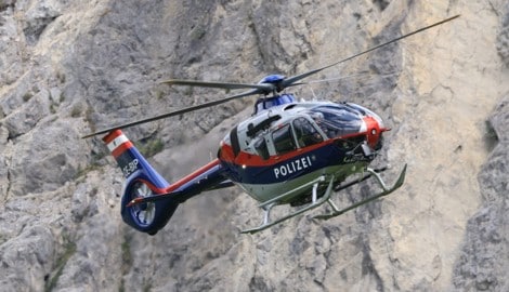 Die Crew des Polizeihubschraubers entdeckte das tote Paar.