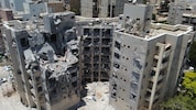 Zerstörte Wohnhäuser in der Stadt Be‘er Sheva im Süden Israels