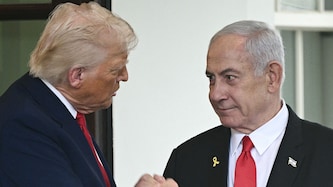 US-Präsident Donald Trump hat vor seinem Treffen mit Israels Ministerpräsident Benjamin ...