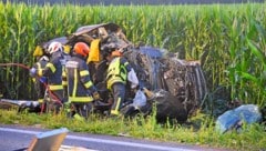 Das Fahrzeug wurde völlig zerstört.