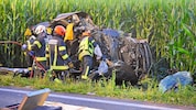 Das Fahrzeug wurde völlig zerstört.