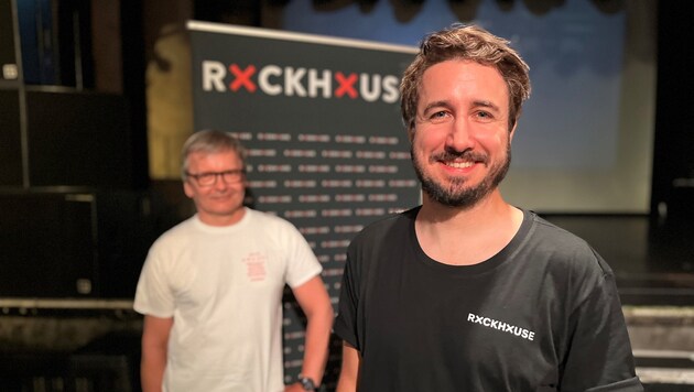 Jonathan Zott (re.) und Wolfgang Descho.