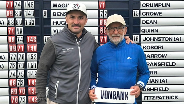 Für Michael Vonbank und seinen Papa Othmar, der in als Caddie begleitete, waren die 36 Loch im ...