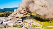 Ein Großbrand hielt 300 Feuerwehrleute in Atem.