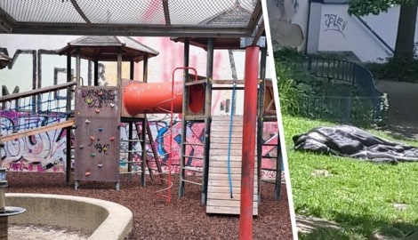 Die Parks und Spielplätze werden zu Schlafstätten. Obdachlose machen sich breit, Kinder trauen ...
