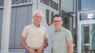 Emmerich Seidl (li.) und Bürgermeister Andreas Kahr-Walzl sind Kassier und Obmann der ...