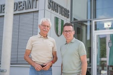 Emmerich Seidl (li.) und Bürgermeister Andreas Kahr-Walzl sind Kassier und Obmann der ...