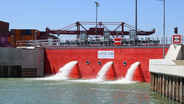 Der Linzer Hafen ist nun für extreme Wetterereignisse gerüstet.