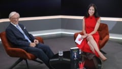 Altkanzler Wolfgang Schüssel (ÖVP) im Gespräch mit Moderatorin Katia Wagner: Man sprach über die ...