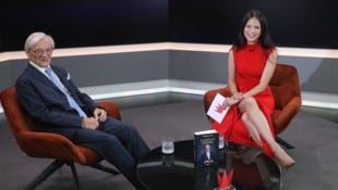 Altkanzler Wolfgang Schüssel (ÖVP) im Gespräch mit Moderatorin Katia Wagner: Man sprach über die ...