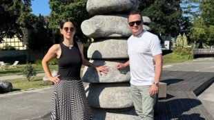 Veronika Kulenkampff und Andreas Bors wollen Brunnen reaktivieren.