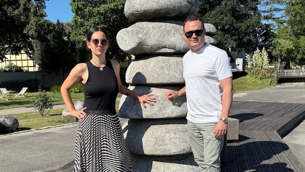 Veronika Kulenkampff und Andreas Bors wollen Brunnen reaktivieren.