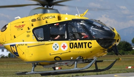 Auch der Rettungshubschrauber stand im Einsatz (Symbolbild).