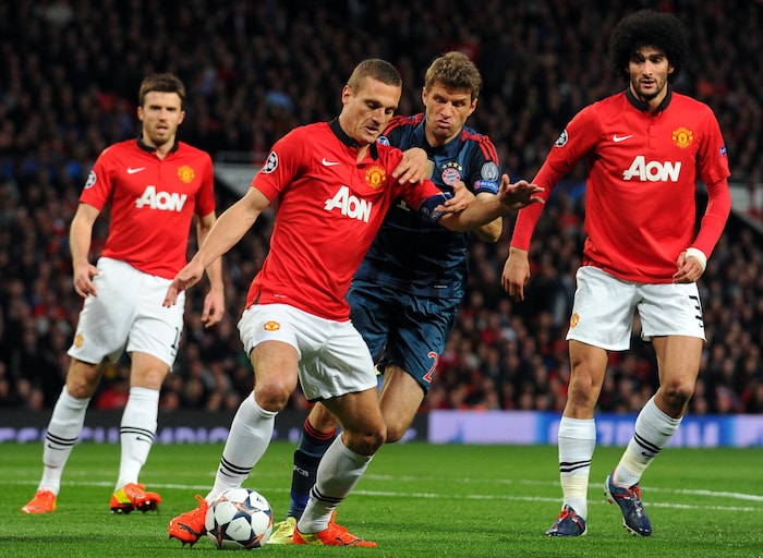 Thomas Müller spielte mit seinen Bayern natürlich auch gegen Manchester United.