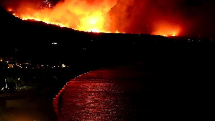 Flammenmeer im Hinterland von Ierapetra