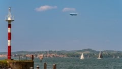 Blick von Bregenz in Richtung Reutiner Bucht und Lindau.