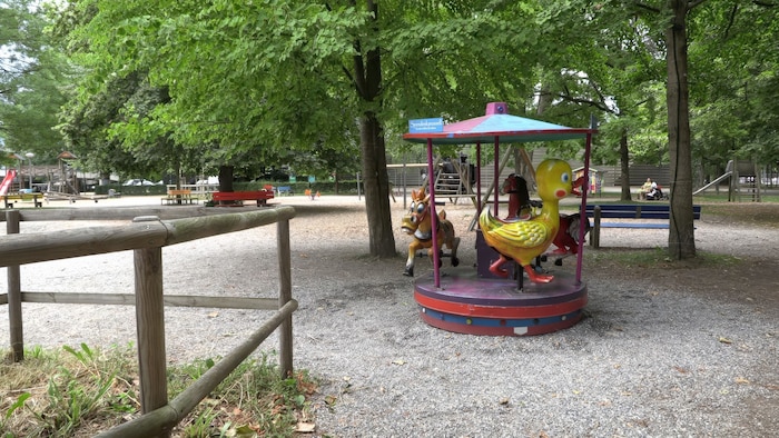 Von diesem Spielplatz war der Neunjährige verschwunden.