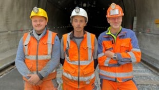 Ivan Grosinic, Martin Arnold und Günther Oitzinger (v.l.) sind heilfroh, dass die Baustelle bald ...