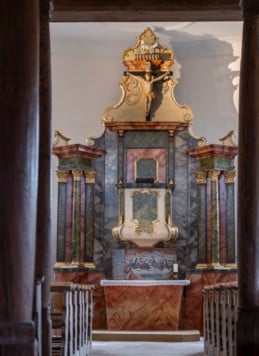 Kanzelaltar in Fresach.
