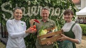 Herz für die Steiermark: Jaimy Reisinger, Michael Feiertag und Astrid Steharnig-Staudinger