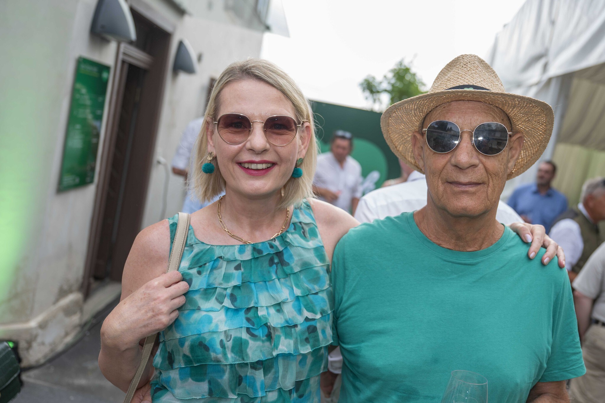 Claudia Rossbacher mit Mann Hannes.