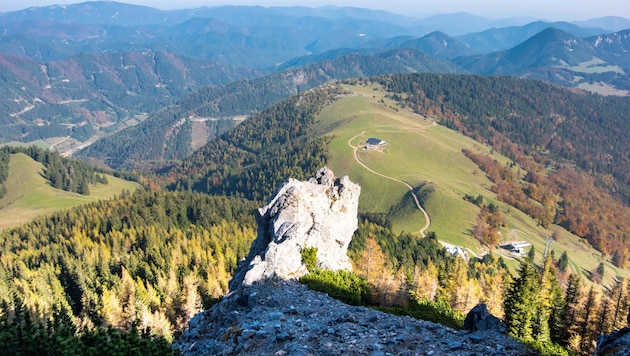 Im steilen Gelände am Schneeberg passierte das Unglück.