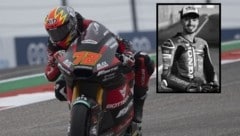 Borja Gómez (im großen Bild auf einem Moto2-Renner während der Saison 2023)