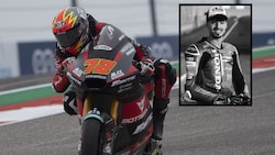 Borja Gómez (im großen Bild auf einem Moto2-Renner während der Saison 2023)