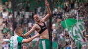 Karas Jubel nach dem 3:0 gegen LASK