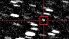 Das Objekt A11pl3Z (rot markiert), aufgenommen vom Saguaro Observatorium
