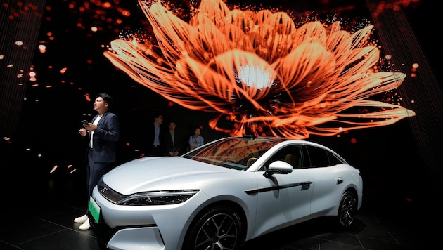BYD (hier das Modell Han) kam auf Platz zwei im Innovationsranking – hinter Volkswagen.
