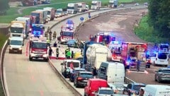 Die A1 war total gesperrt