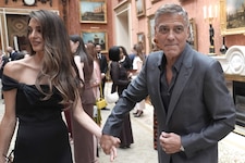 George und Amal Clooney beim Empfang im Buckingham Palace – auch hier gilt: Keine Handys ...