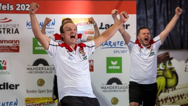 Am Samstag wollen die Leobner um Michi Brantner (li.) den Aufstieg in die Staatsliga bejubeln.