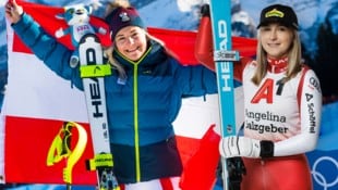 Sowohl Jugendolympiasiegerin Amanda (l.) als auch ihre Schwester Angelina Salzgeber beenden mit ...