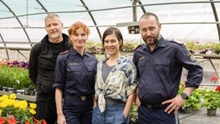 Auch in der Gärtnerei wurde gedreht.